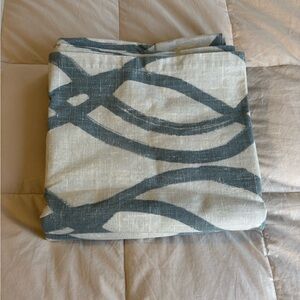 West Elm Cotton Scribble Curtains 48”x96”